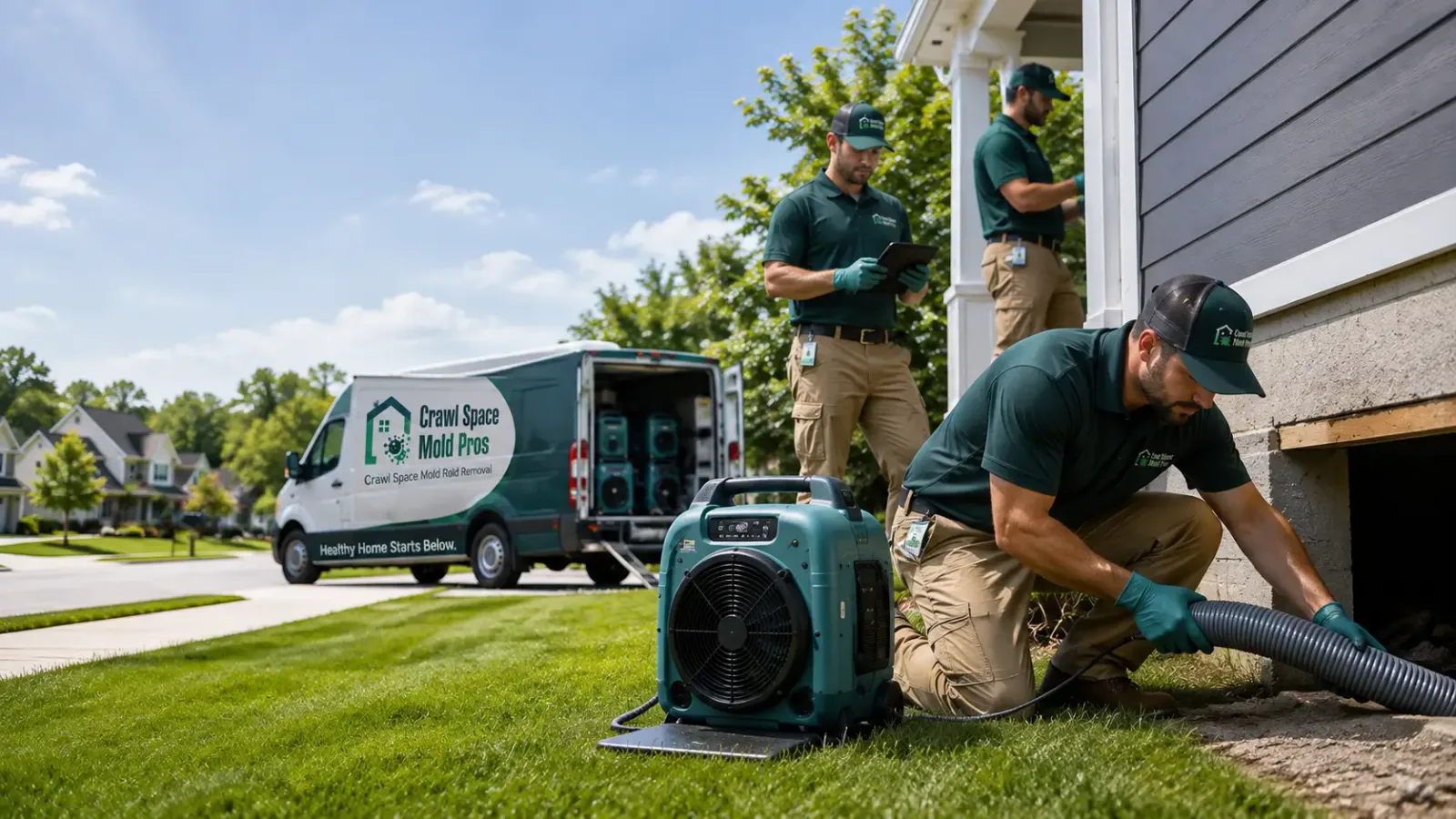 Crawl Space Mold Removal in Plymouth, CT